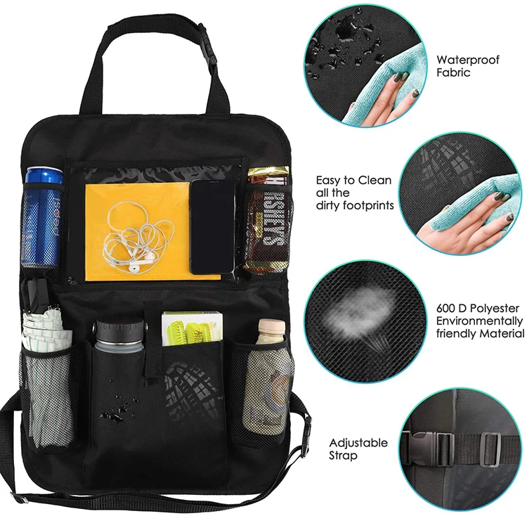 Portable Back Seat Car Organizer For Kids Toy Bottle Drink Vehicles