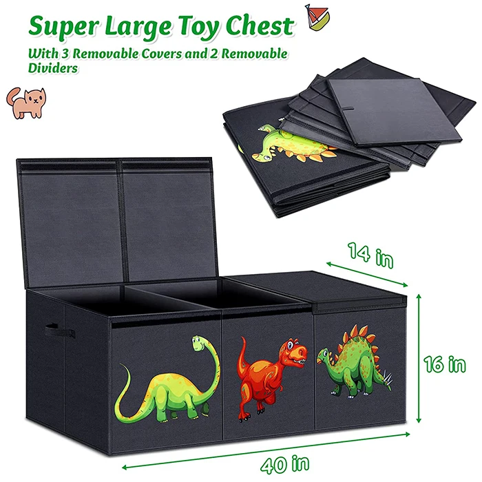 Wholesale Home Organization Sturdy Kids Toy Box Organizer Bins Foldable