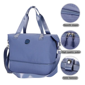 For Unisex Fashion Large Capacity Oxford Polyester Gym Duffel Outdoor Shoulder Backpack with Zipper Closure