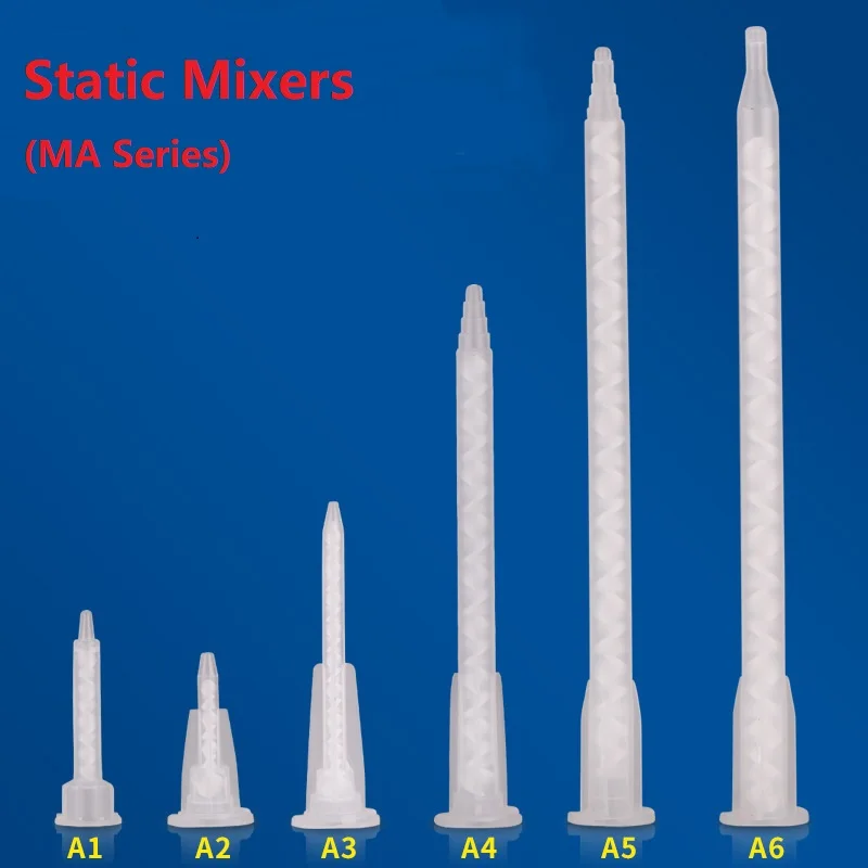 MA5.4-17 plastic static mixer/mixing tube/mixing nozzle with 50ml AB glue, adhesive, epoxy