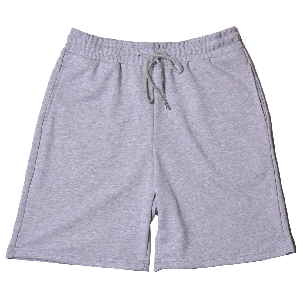 Velkoobchodní zakázkové jednobarevné letní streetwear fleecové unisex bavlněné polyesterové basketbalové pánské kraťasy590_voghion.com