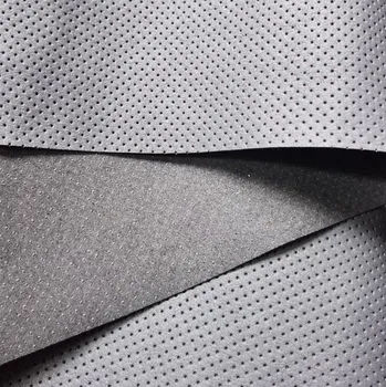 Perforated Synthetic Leather Lining Material Water Absorption Microfiber Leather for Shoe Sole