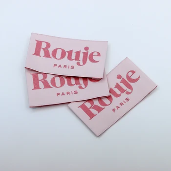 High Quality Custom Logo Embroidered Patches Fine Satin Woven Clothing Brand Labels Eco-Friendly Sew-On Style Cloth Use