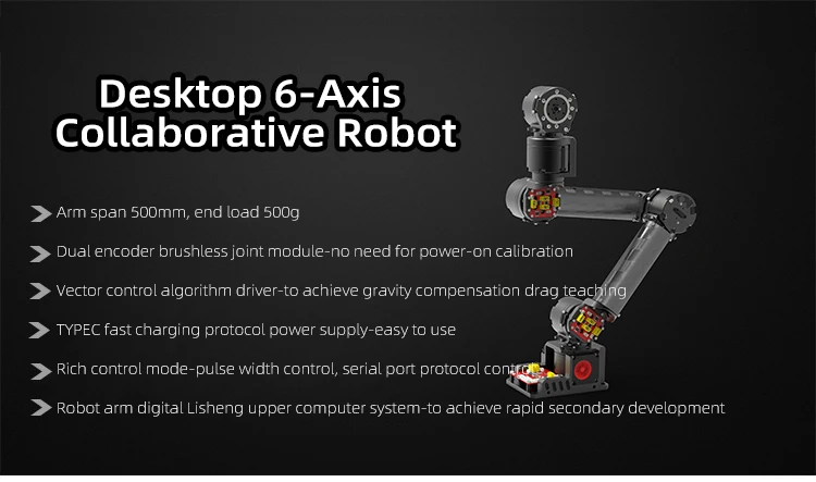 Faradyi Load 500g 6 Axis Robot Arm Programmable Industrial Autonomous ...