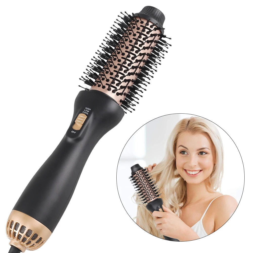 Producer Hairdryers Comb Mini Hot Air Brush Hair Blow Dryer
