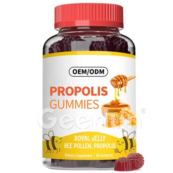 Factory Supply Organic Bee Pollen Gummy Support Breast Growth And Beauty Skin Propolis Gummies