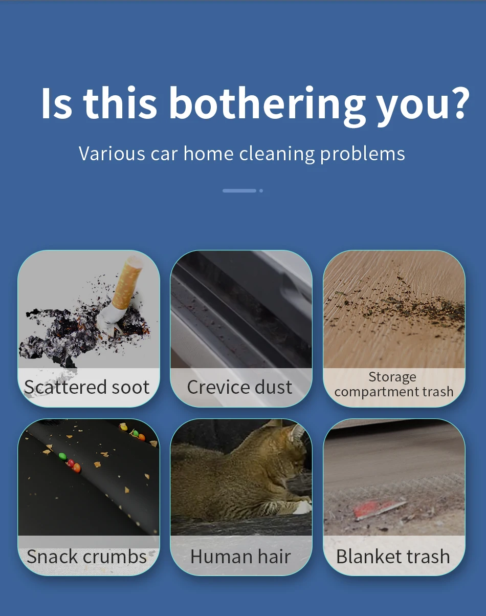 Yantu V01s Mini Rechargeable Wireless Handheld Portable 4500pa Home