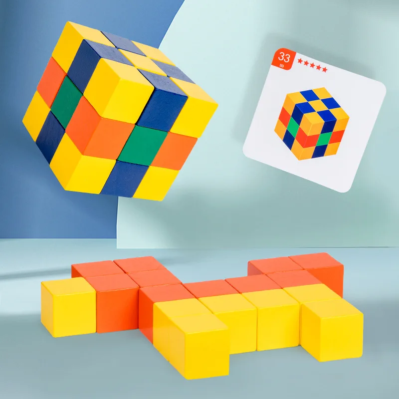 Popular Logical Thinking Blocks Wooden Blocks Puzzles Children Play ...