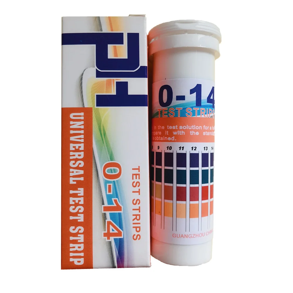150 Streifen PH-Teststreifen in Flaschen Vollbereich 0-14 pH Acidic Alkaline Xg 