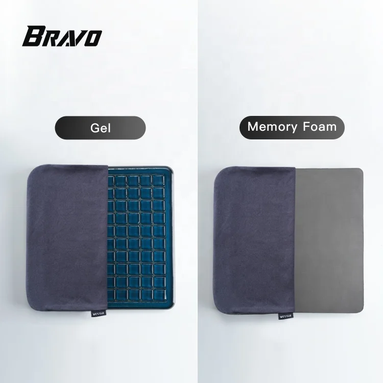 Factory Custom Soft Cooling Gel Memory Foam Comfort Car Driving Seat Cushion Pad