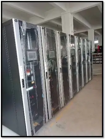 42U Server Rack Cold Aisle Containment System Modular Data Center With LED Light