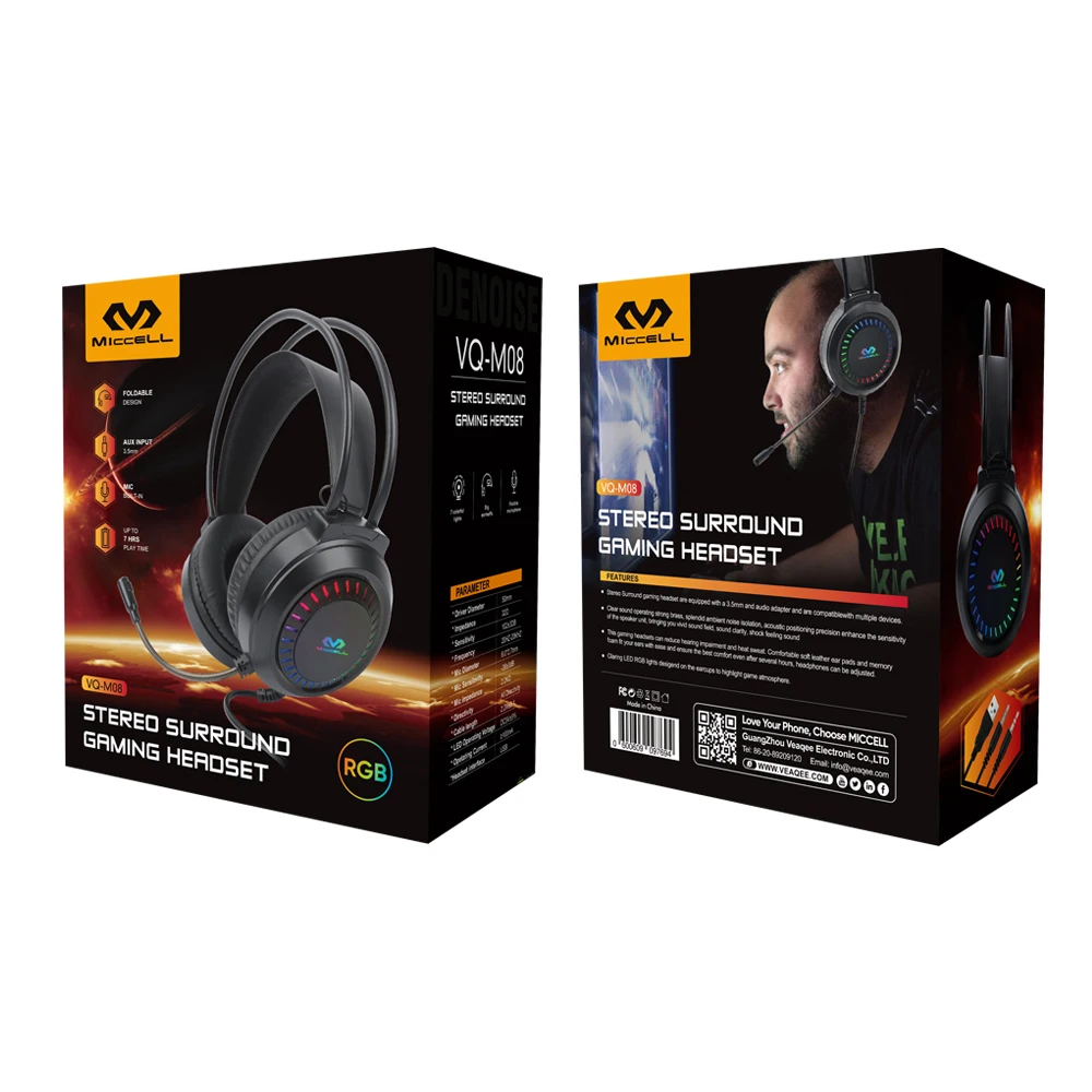 Miccell Pc Game Headphone Usb 3.5mm 