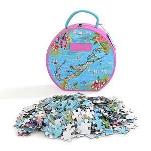 OEM Manufacturer Suitcase Jigsaw Puzzles Personalized Patterns Paper Custom Jigsaw Puzzles for Adults and Children