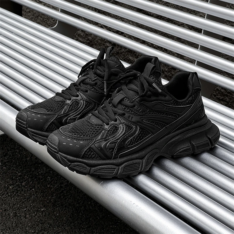 ★BUTN SEOUL★ Ugly Daddy Mash Sneakers Triple Black All-Black Dad Sneakers Are One Shoe Trend We Didn't See