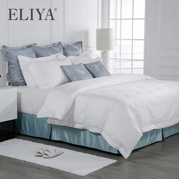 Eliya 200tc1000tc Commercial Luxury Super King Size Bedding Sheets Set 5 Star Hotel Bed Linen