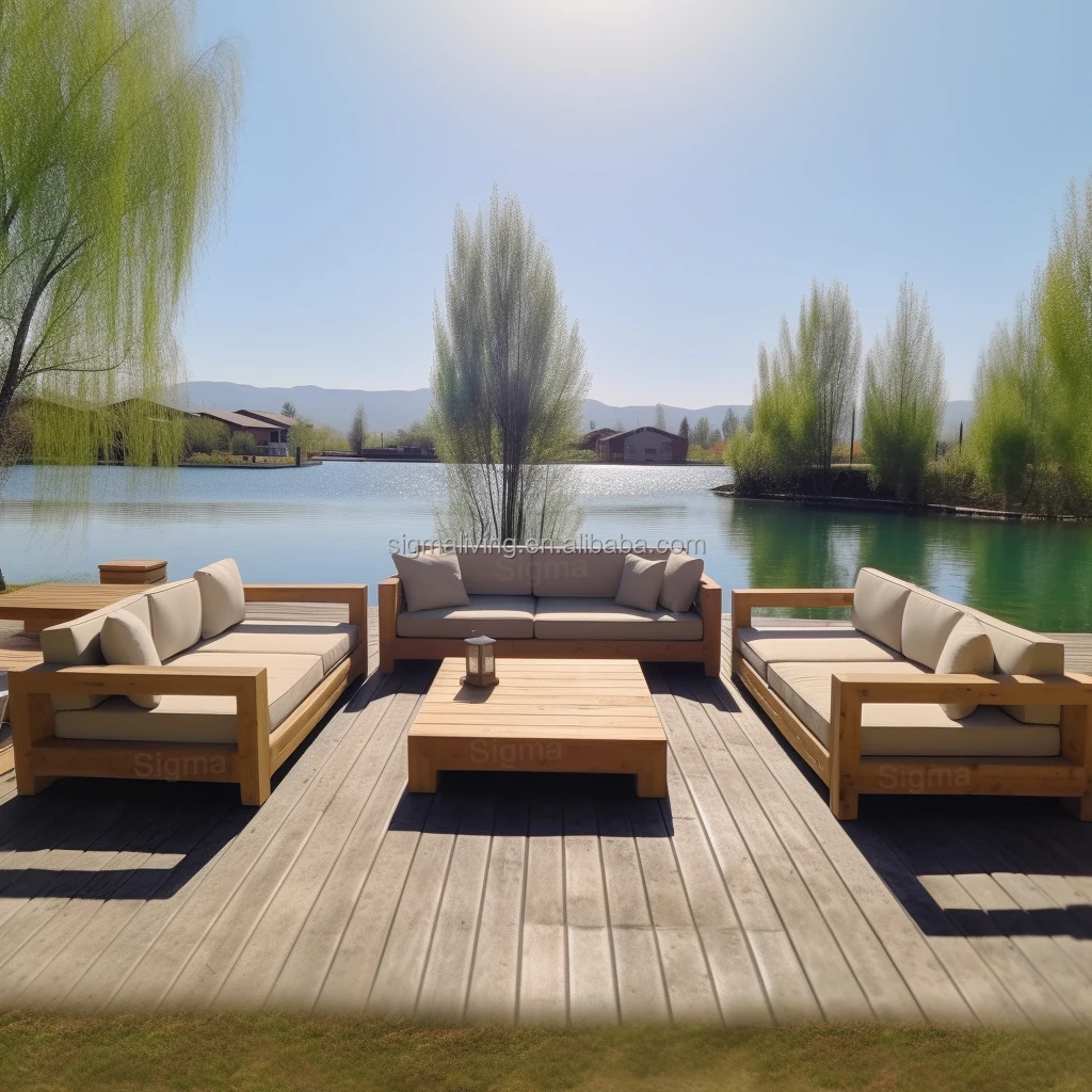 teak outdoor furniture wooden furniture outdoor sofa set outdoor lounge