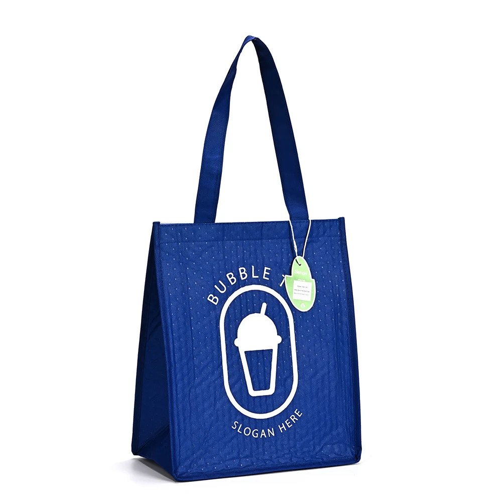 Wholesale Eco-Friendly Recycled RPET Linen Cosmetic Bag Customized Logo Waterproof Shopping Bag Recyclable factory