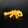 9.5cm golden chameleon