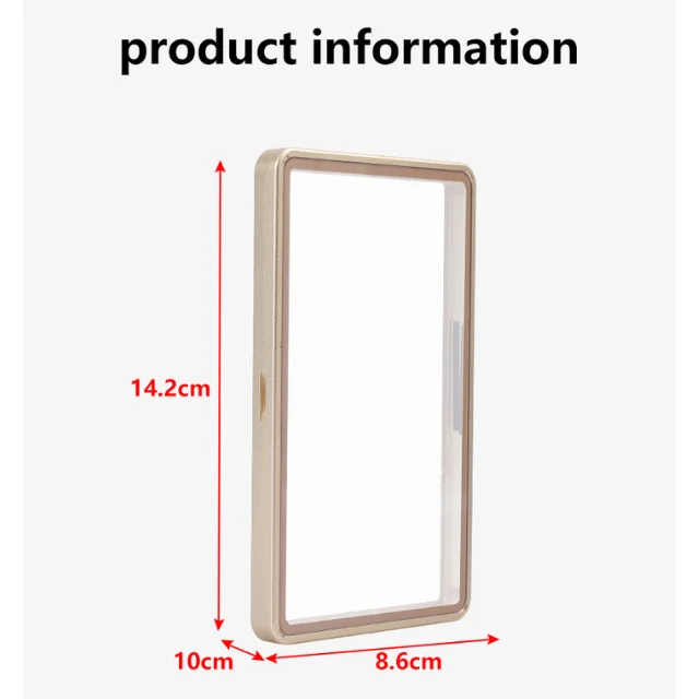 graded card slab dimensions EVORETRO Aluminum Graded Card Storage Case 15-Slot main image 0