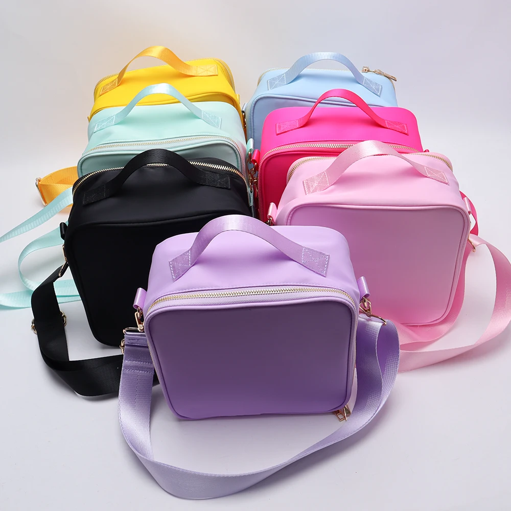 Custom Cooler Bag Insulated Soft  Mini Picnic Basket Cooler Bag Thermal Meal Tote Washable Lunch Box Kids Embark Lunch Bag