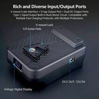 Motohara Tadashi Dongcheng Bosch De Wei Miwochi Electric Tools Battery Adapter - V-Port Battery Converter - DY-VM detail image