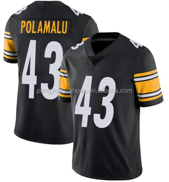 Steelers Jerseys 43 Troy Polamalu Football Jerseys - China NFL and