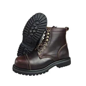 Men's Winter Casual Steel Toe Work Boots Ge Leather Rubber Sole Safety Shoes Goodyear Welt Boots