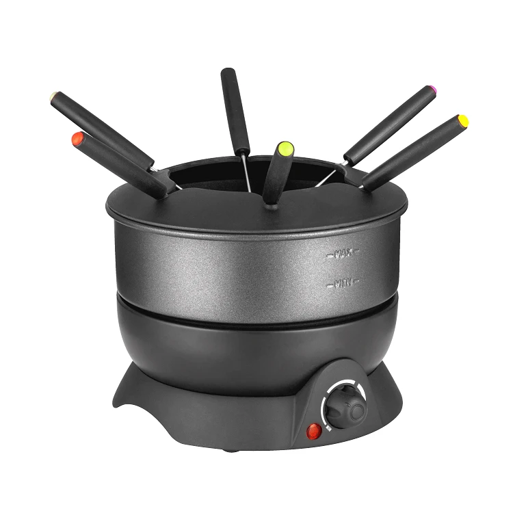 Customized Color Nonstick Fondue Pot 1.3l Cheese Fondue Maker Fruit