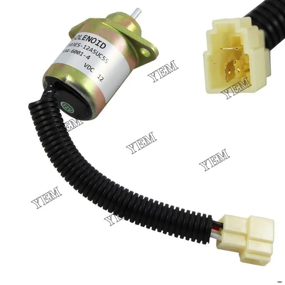 High Performance Aftermarket Stop Solenoid 1503ES-12A5UC5S for Kubota B1700D B1700E B1700HSD
