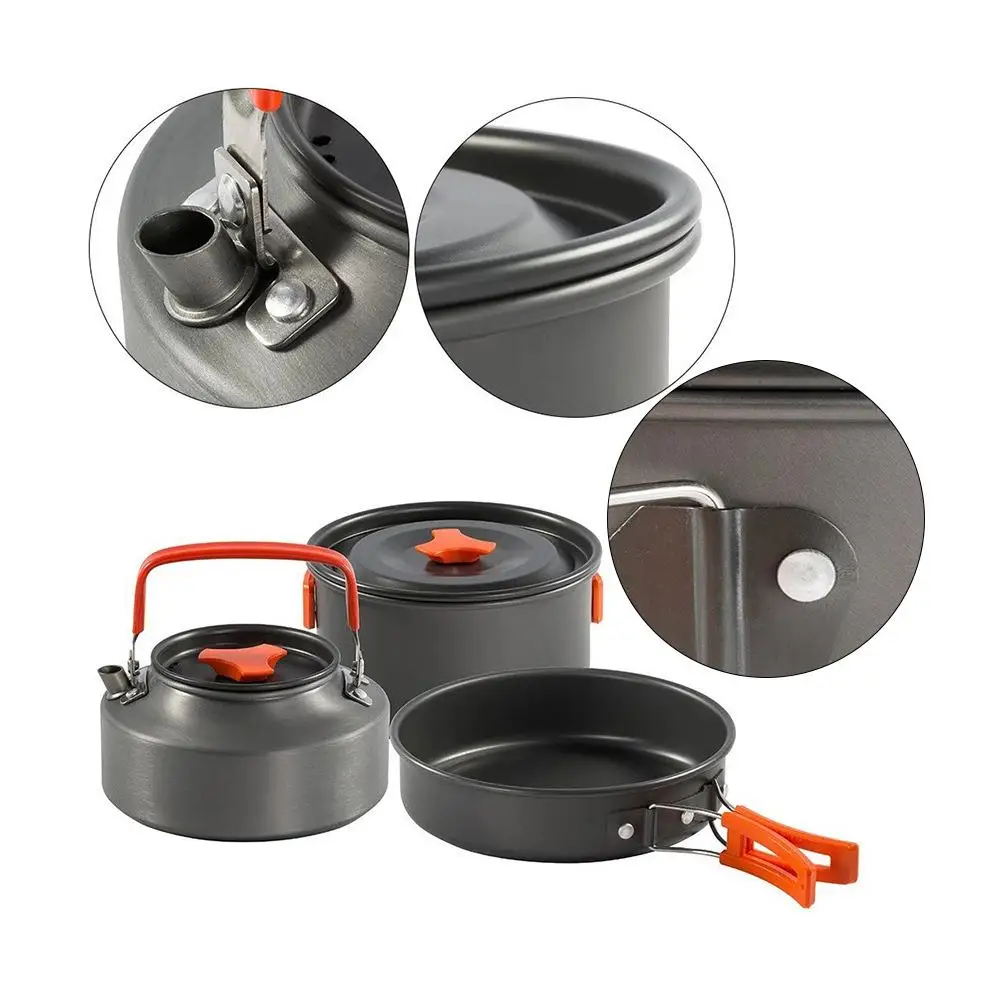 Pure Titanium Cookset Outdoor Camping Cookware Other Camping & Hiking