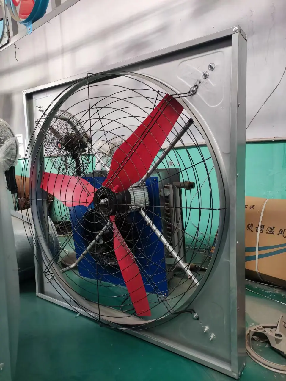 50インチ（1380mm）牛舎用換気扇、酪農場用吊り下げ式冷却ファン、牛舎 