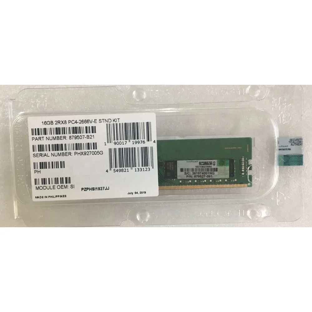 Wholesale For HPE RAM 879507-B21 879527-091 P06773-001 16GB DDR4 2666 ECC  Server Memory High Quality Fast Ship From