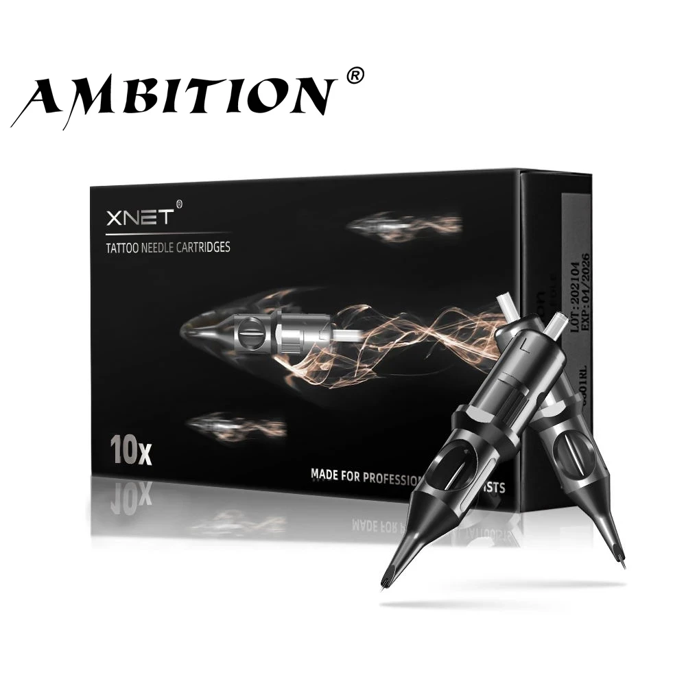 20Pcs Ambition Tattoo Needle Cartridges RL RS M1 RM Disposable  Semi-Permanent Eyebrow Needles For Cartridge Tattoo Machine Pen