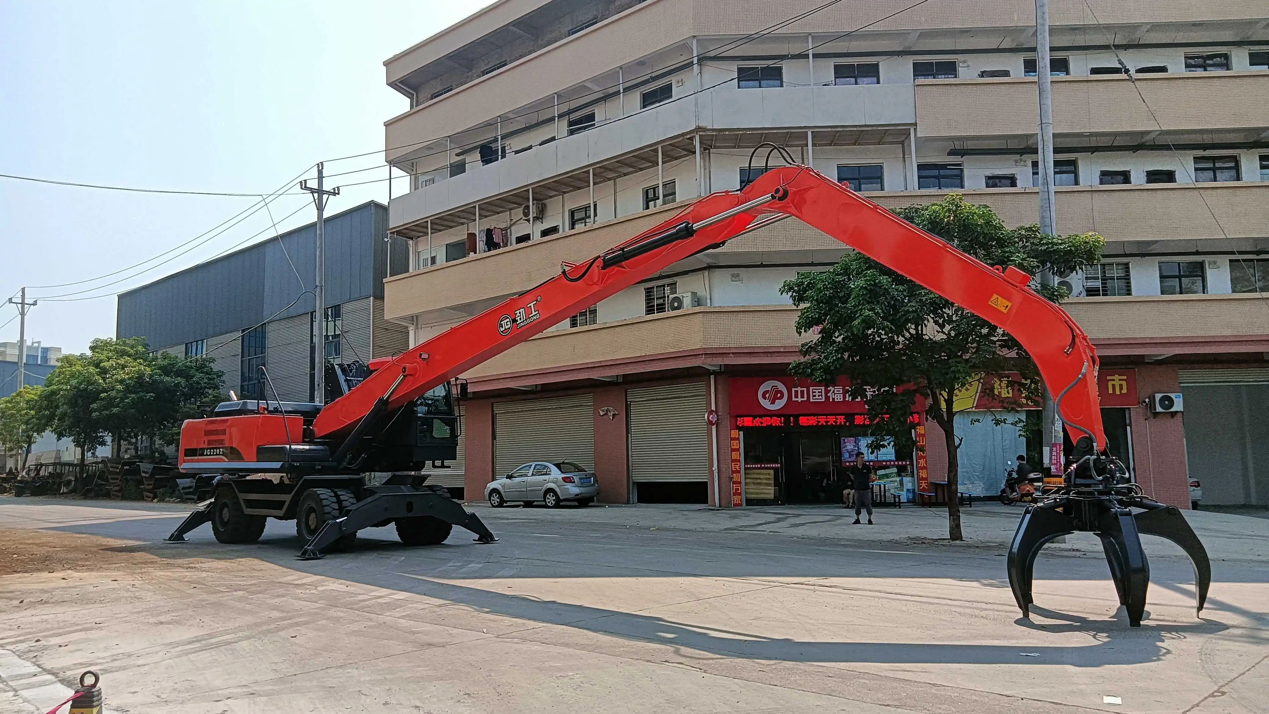 Movable JG Scrap Material Handling Cranes Scrap Heap Crane Handling Excavator Handler Machinery