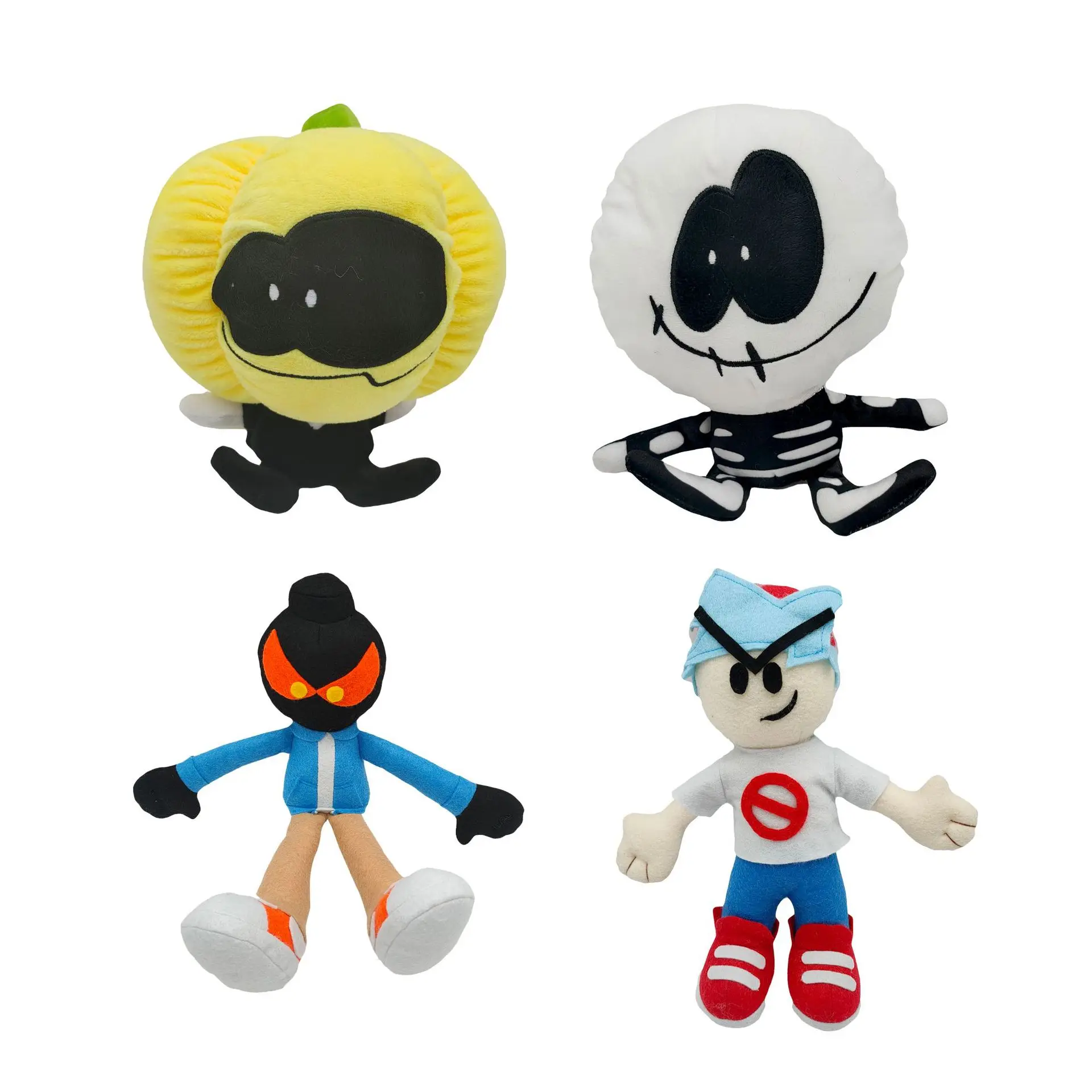 Set 2 Spooky Month Skid and Pump Plush - 8 Friday Night Funkin Plush  Stuffed Soft Doll Toys 