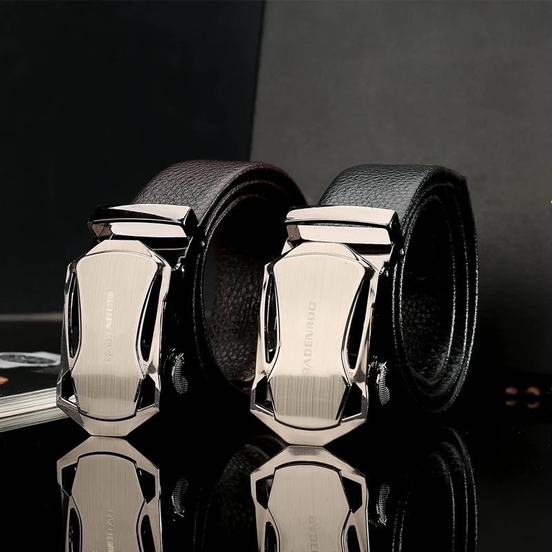 
Высококачественные модные мужские автоматические ремни из искусственной кожи с храповым механизмом и логотипом на заказ от производителя пряжек из сплава 