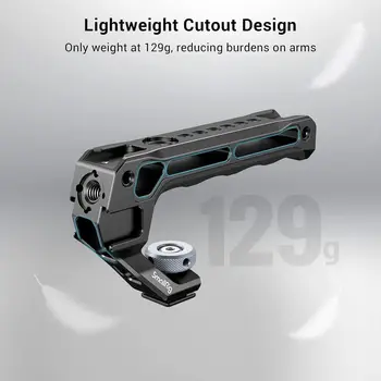 SmallRig Lightweight Cold Shoe Top Handle, Grip for DSLR Camera Cage, Universal Top Handle with 5 Cold Shoe Adapters and Cold detail image