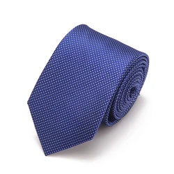Promotion High Quality Wholesale Solid Color 8cm Satin Silk Tie Men Business Jacquard Polyester Silk Ties