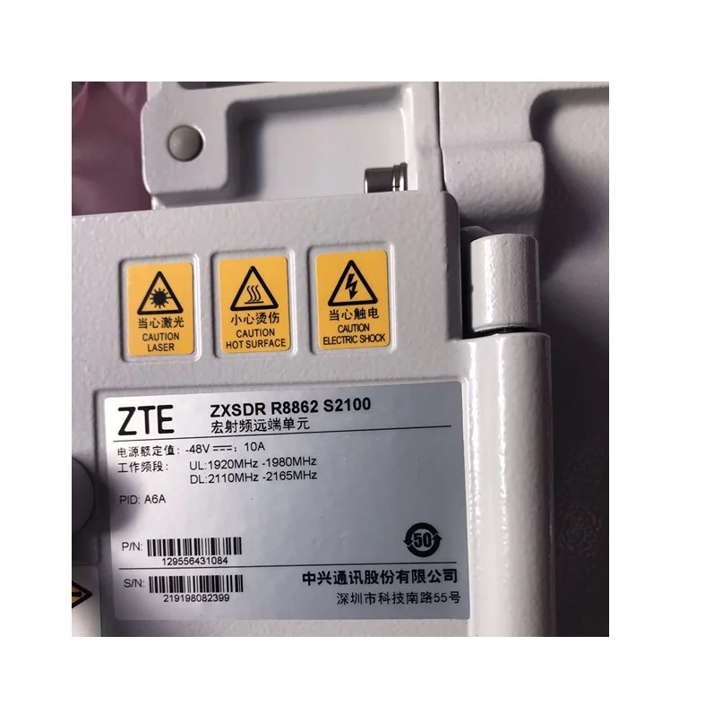 raページ ZTE ZXSDR RRU R8862 S2100 A6A 2100MHz RRU8862 for Fiber Optic