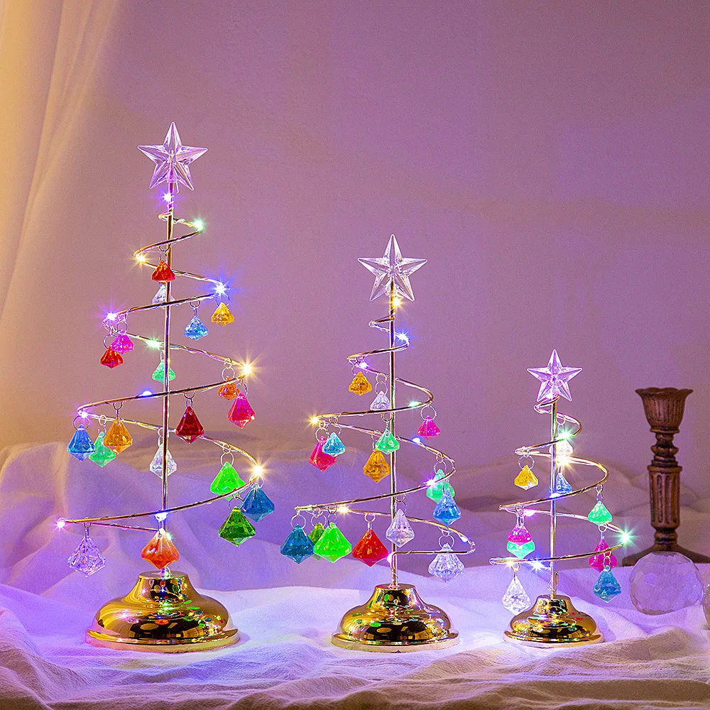 2023 Navidad Luces Table Decoration Supplies Acrylic Christmas Tree