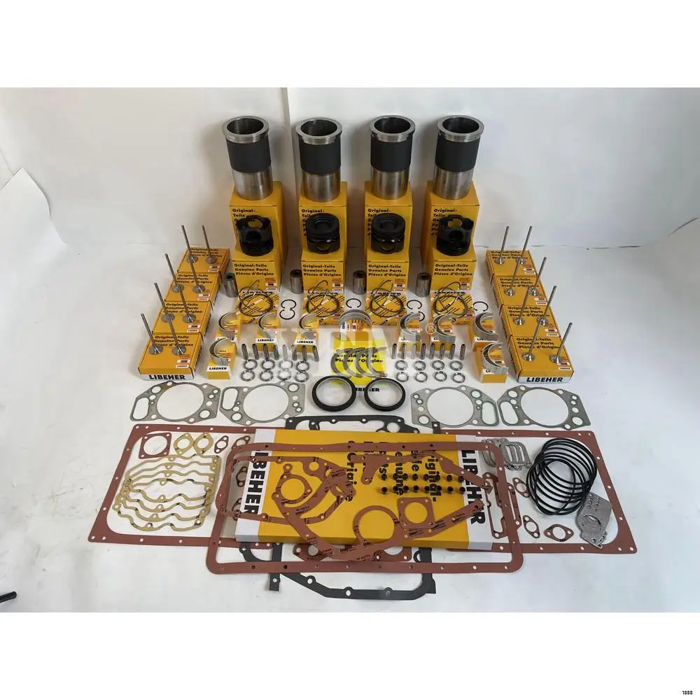 R934C Engine Repair Kit With Piston Rings Liner Bearing Valves Gaskets for Liebherr Machinery Diesel Engine Parts