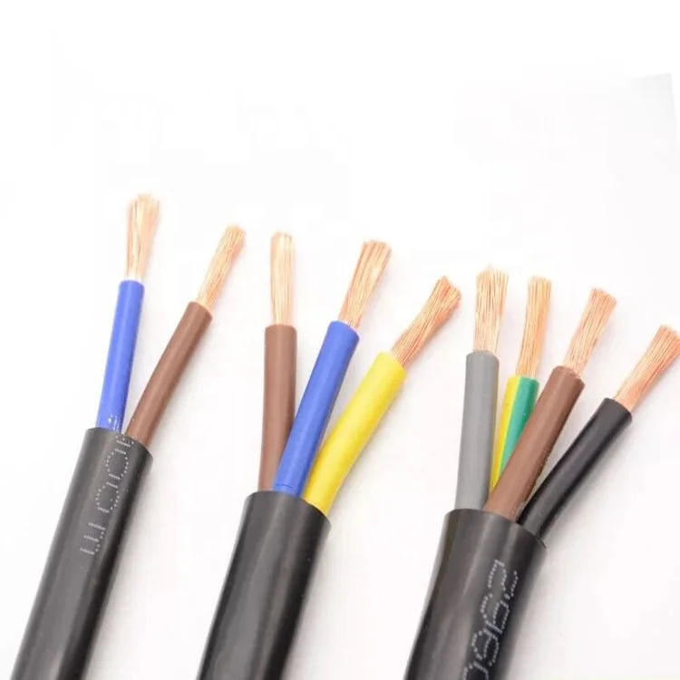 OEM Multicore 0.5MM 0.75MM 1MM 1.5MM 2.5MM 4MM 8MM 10MM 16MM 25MM 95MM 2 3 4 5 6 7 Core RVV Flexible Wires Royal Cord Cable