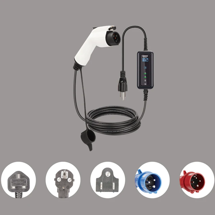 Usa Standard Type 1 3.5kw 16a 110240v Portable Ev Charger Customizable Ac Electric Vehicle