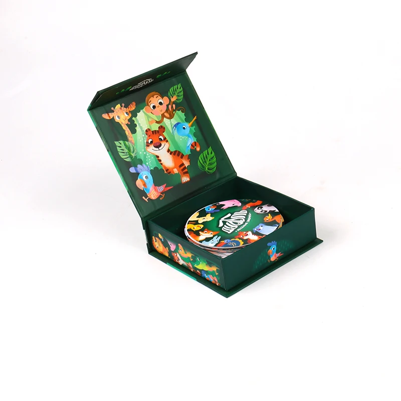 High Quality Eco-Friendly Magnetic Close Paperboard Flip Top Packaging Gift Boxes Custom Logo Embossed for Game Cards Other