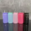 H2.0 16oz plastic macaron can with colored pp lid