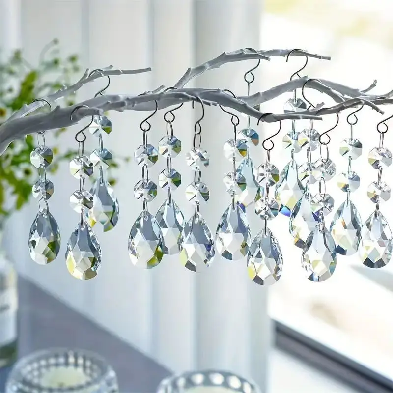 product new product christmas tree decoration hanging crystal sun catcher ornament outdoor gardening sun catcher-4
