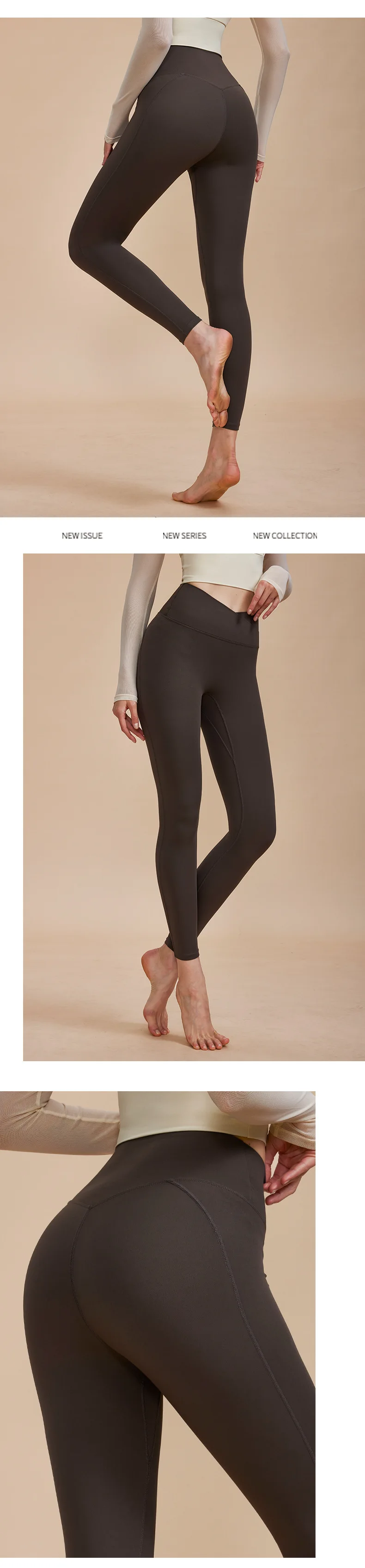 In Stock Breathable High Elastic Yoga Pants Hips Lift No Underwear Required Running Sports Pants yoga leggingsgs details