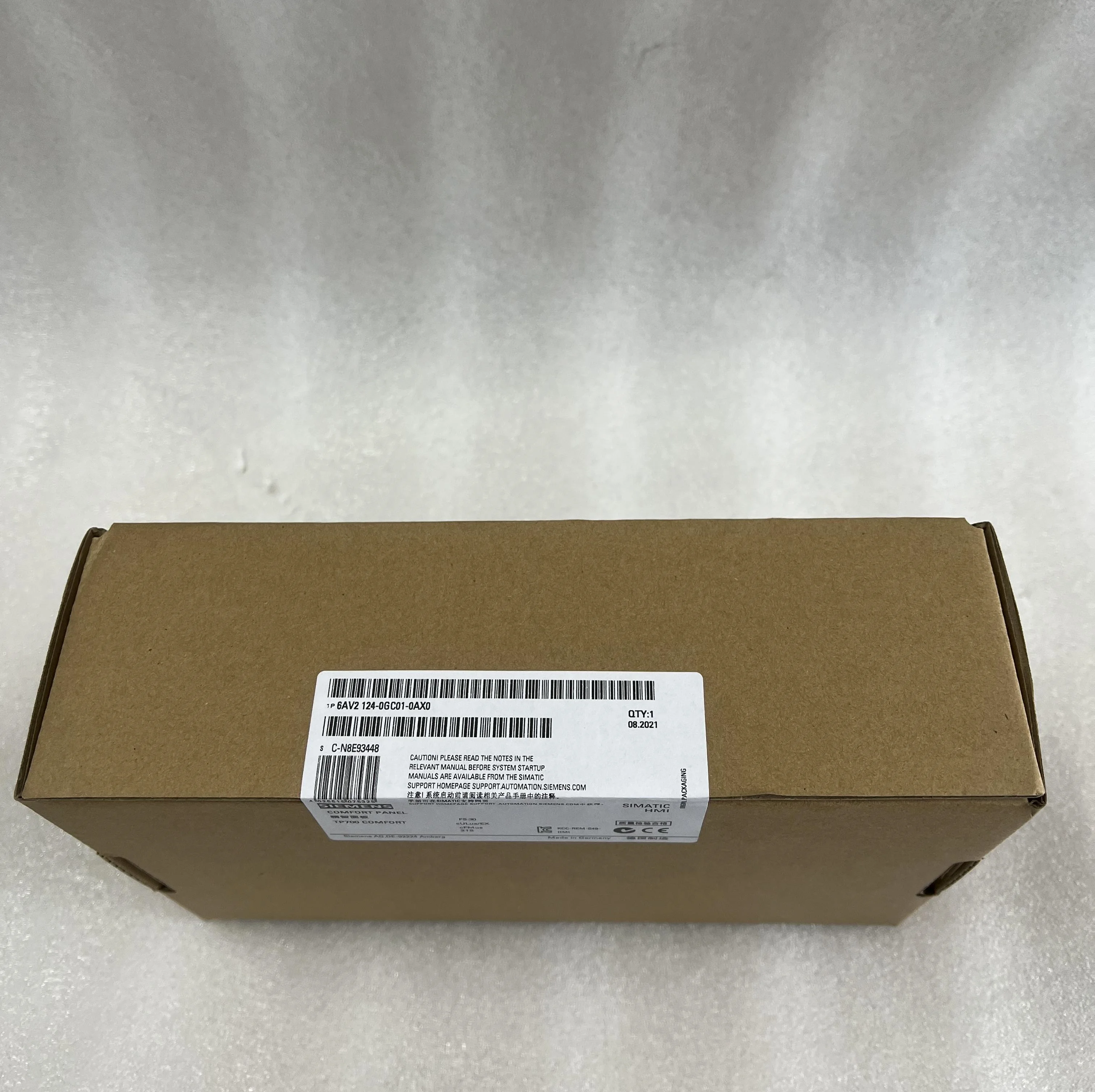 Siemens SIMATIC HMI Panel 6AV2124-0GC01-0AX0 Siemens SIMATIC HMI Panel 6AV2124-0GC01-0AX0