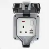 UK 1 Porte + Indicatore Luminoso + USB