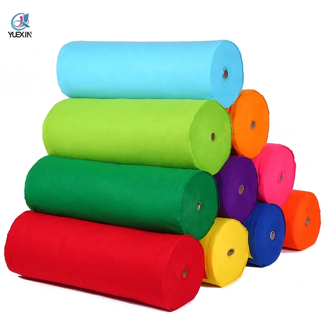 100% Polyester 1.4mm thickness EN71 passed Colored Felt in Rolls